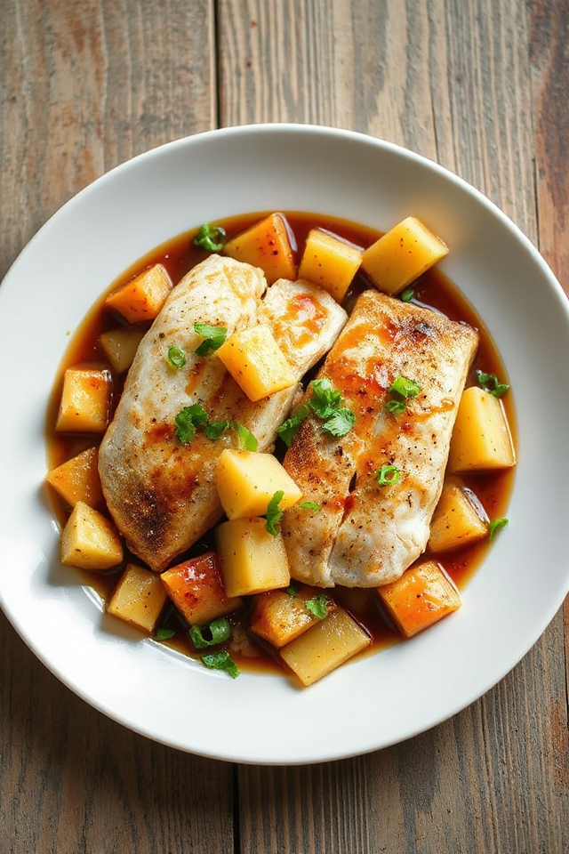 asian inspired tilapia dish