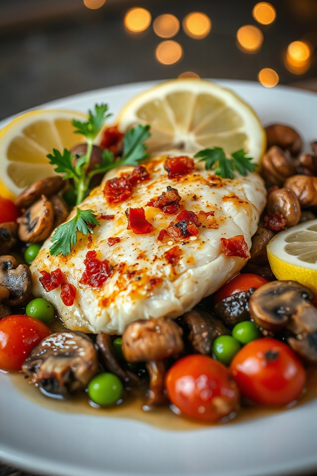 baked cod with bacon
