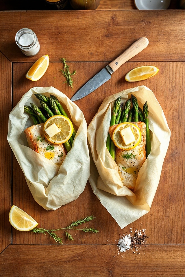 baked fish in parchment