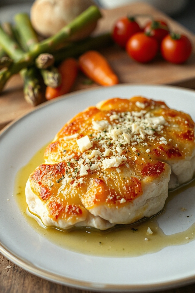 broil fish with parmesan topping
