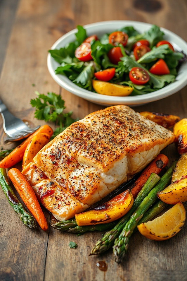 cajun seasoned salmon dish