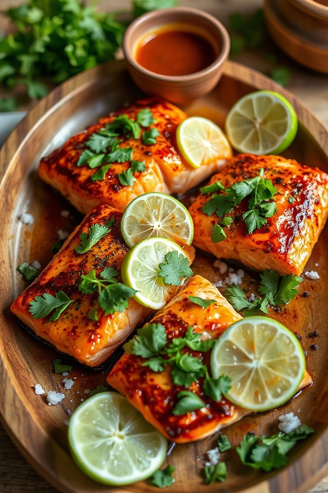chipotle flavored salmon dish