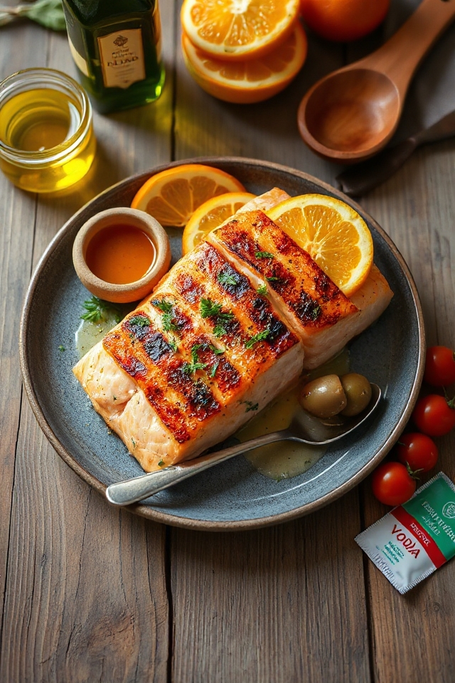 citrus infused salmon dish