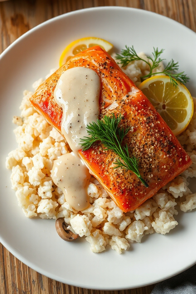 citrusy seasoned salmon dish