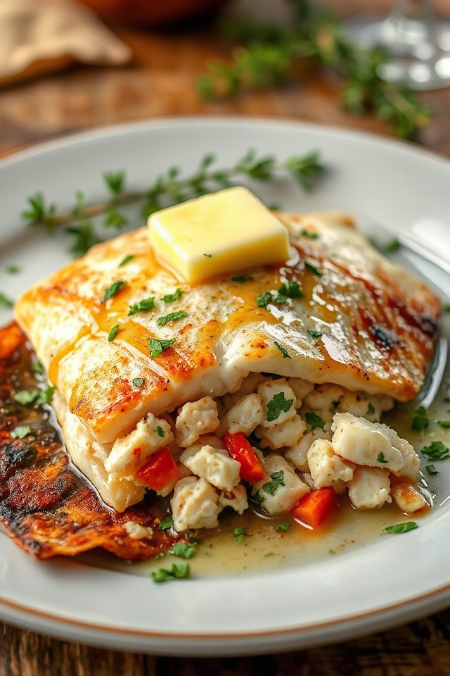 crab stuffed flounder recipe