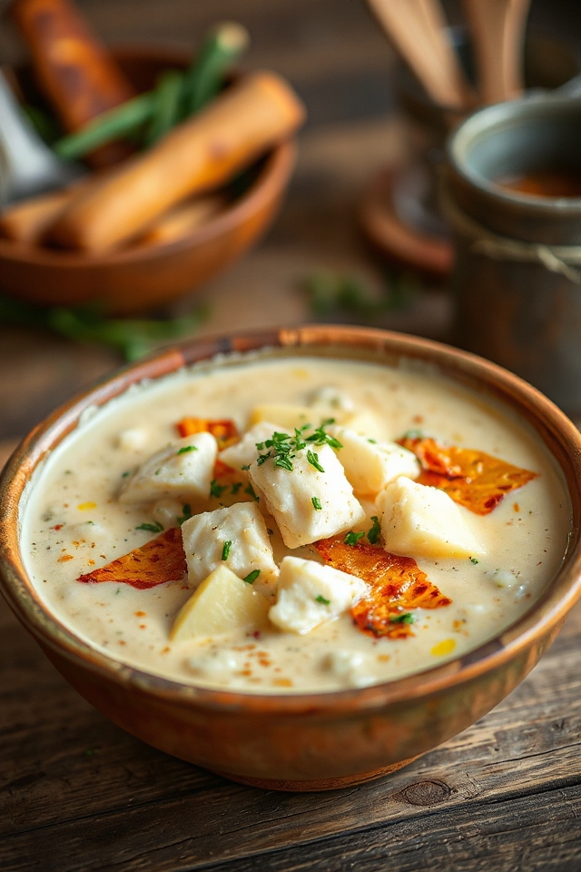 creamy new england fish chowder