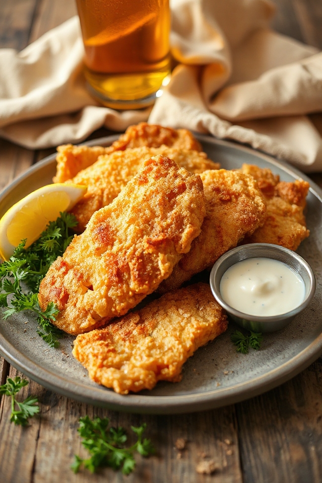 crispy beer battered fish