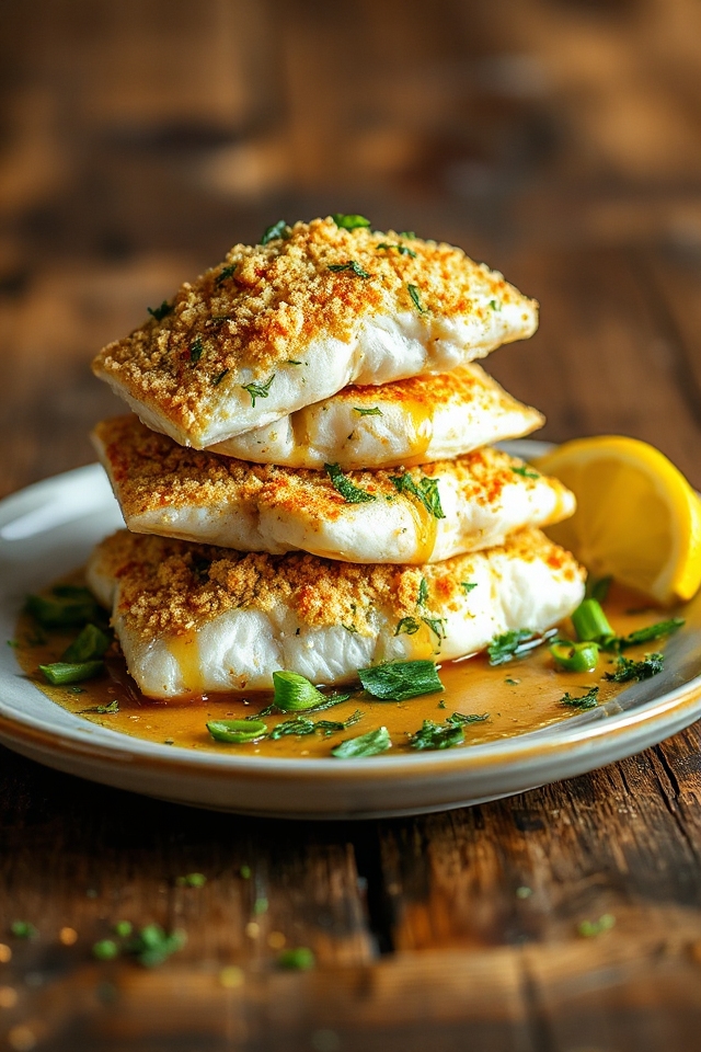 crispy flavorful baked flounder