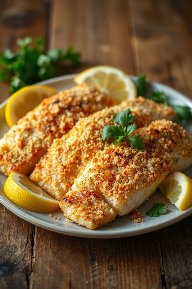 crispy flavorful fish bake