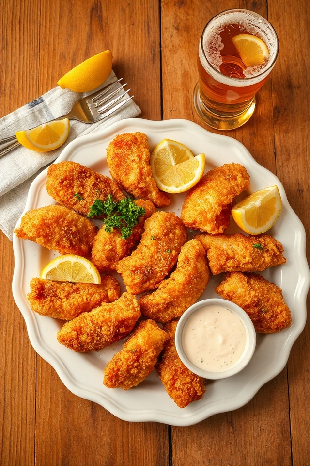 crispy fried fish dish