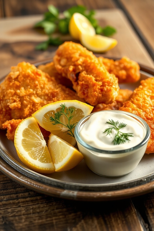 crispy homemade fish fingers