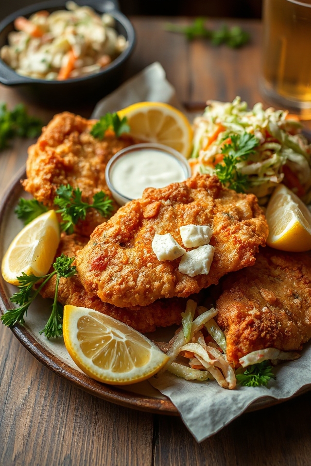 crispy southern style catfish preparation