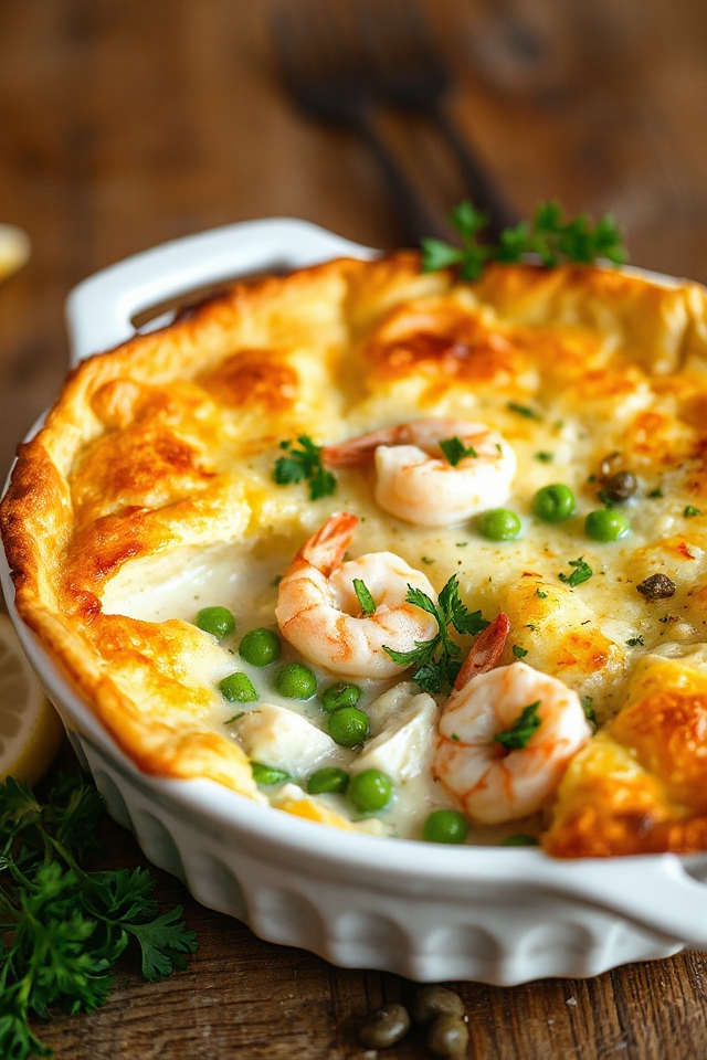 delicious creamy fish pie