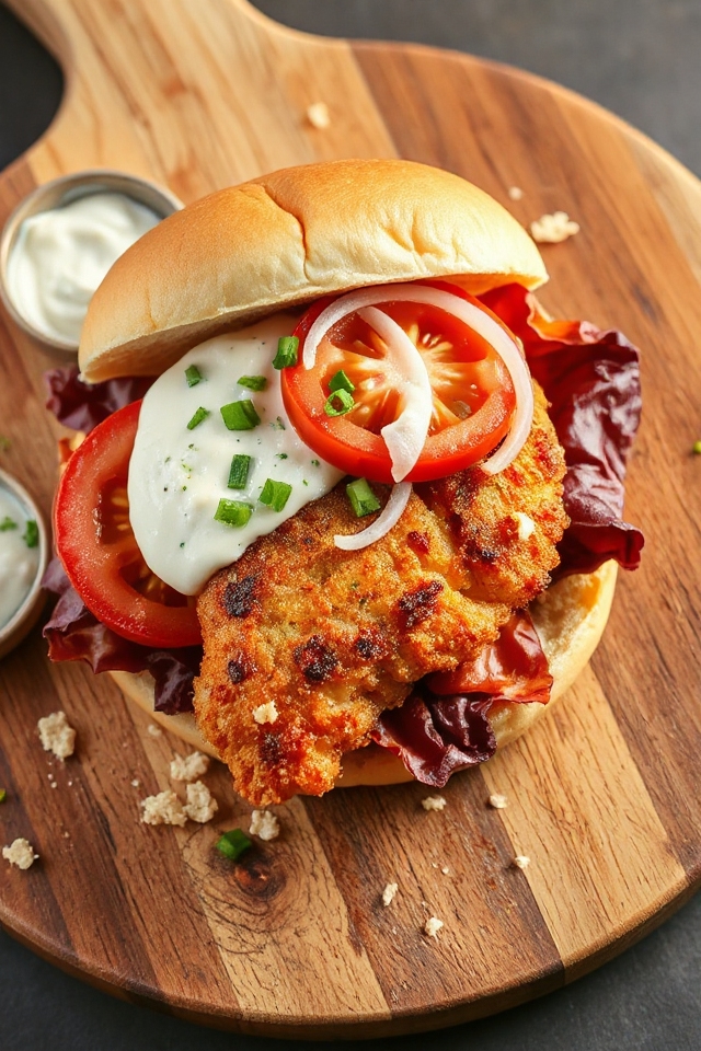 delicious fish burger recipe