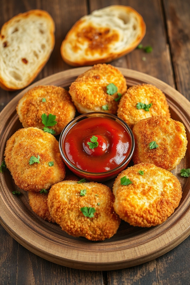 delicious fish cutlet preparation