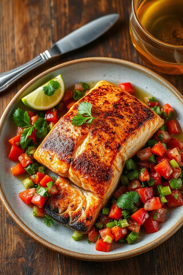 delicious roasted salmon dish