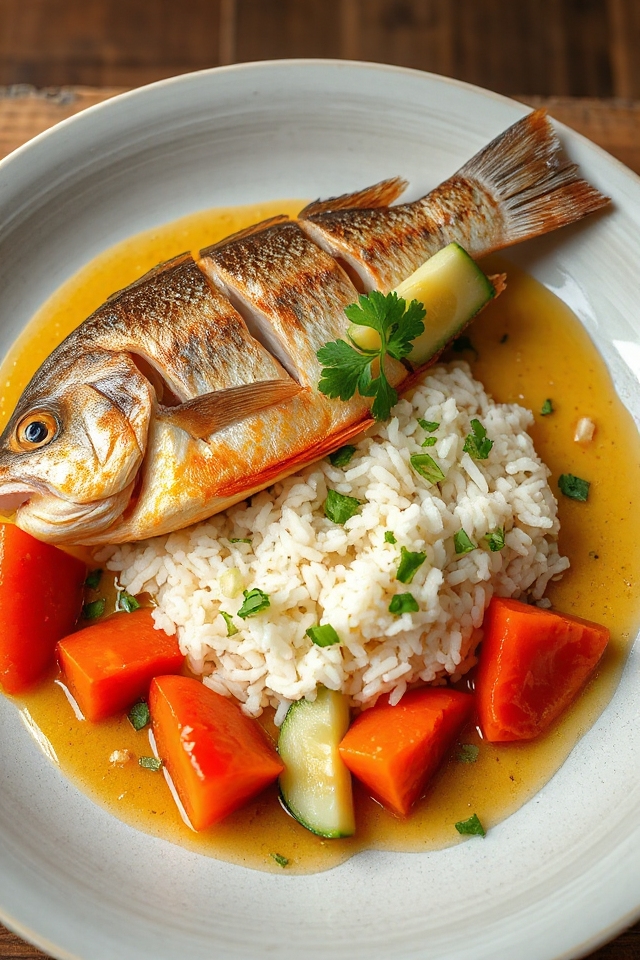 delicious sea bass preparation