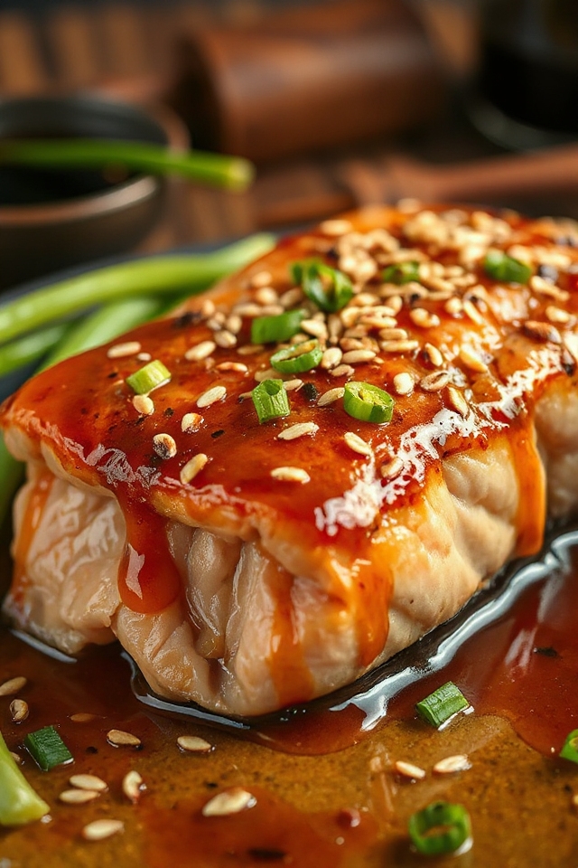 delicious sesame ginger salmon
