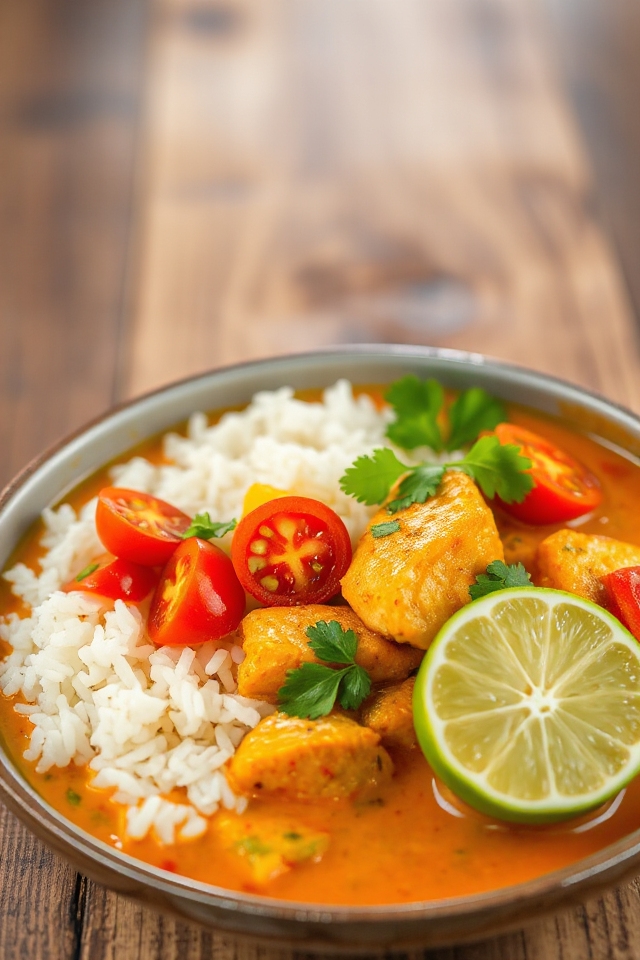 delicious thai fish curry