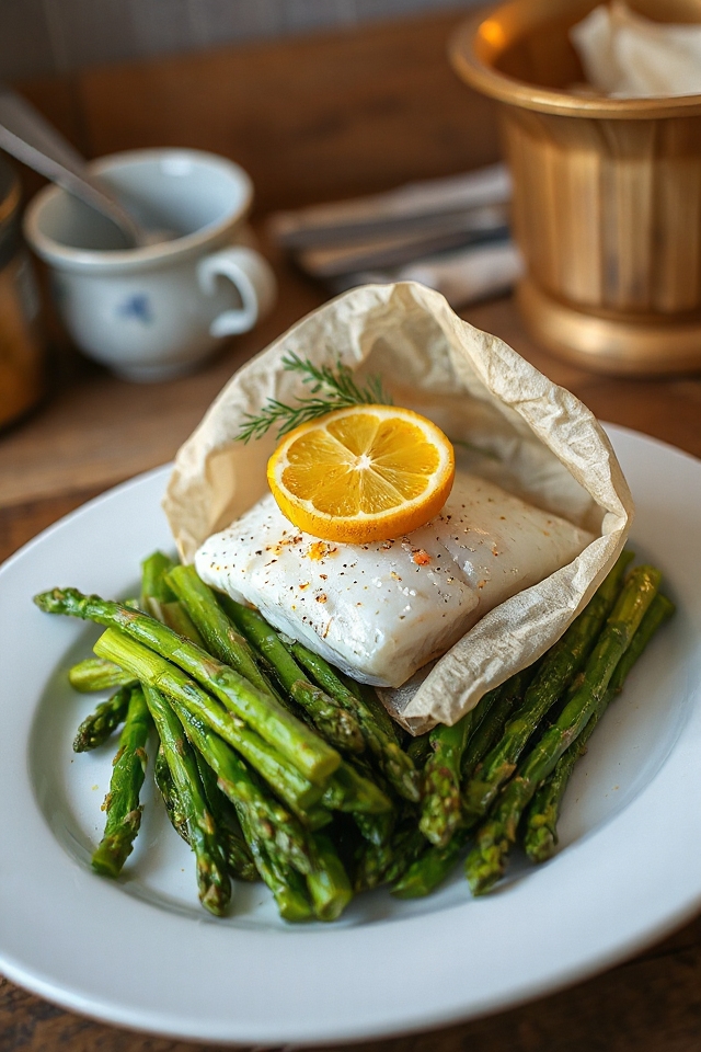 fish baked in parchment