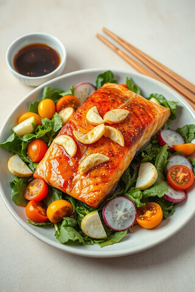 ginger infused salmon dish