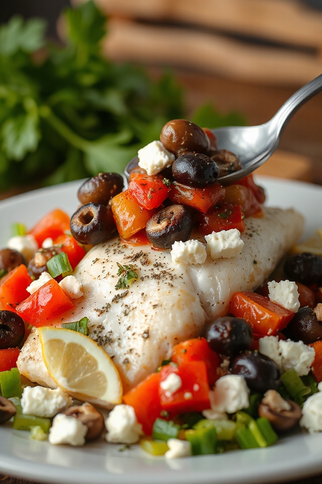 greek tilapia baked delight