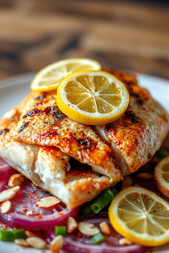 grilled bass in foil