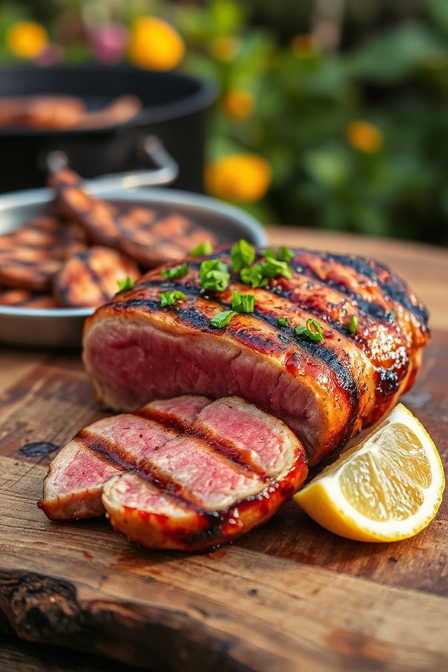 grilled tuna with marinade
