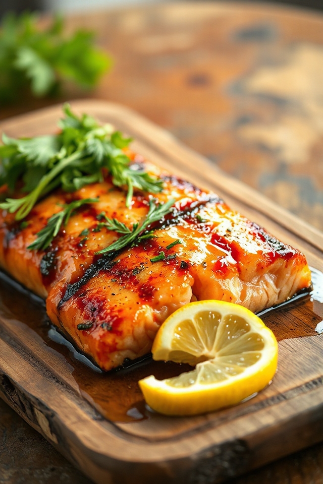 honey glazed grilled salmon