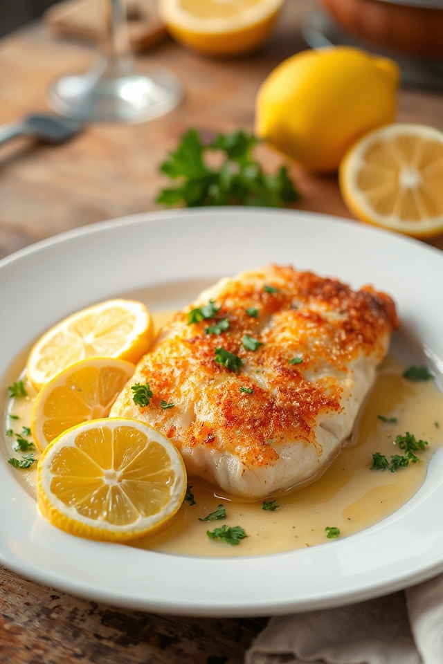 lemon baked cod recipe