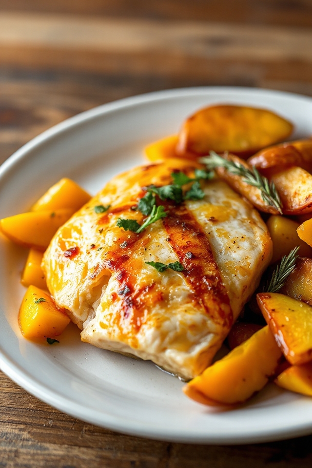mahi mahi with mango sauce