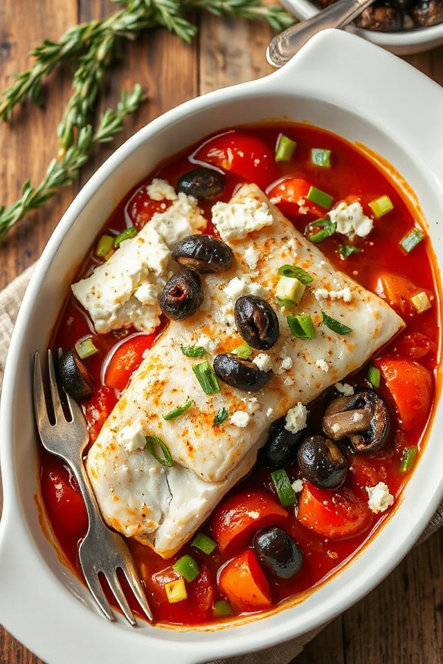 mediterranean style fish dish