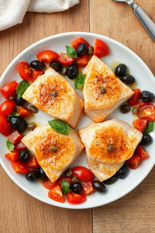 mediterranean style salmon dish