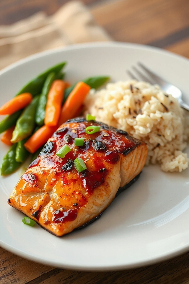 miso salmon marinated and broiled