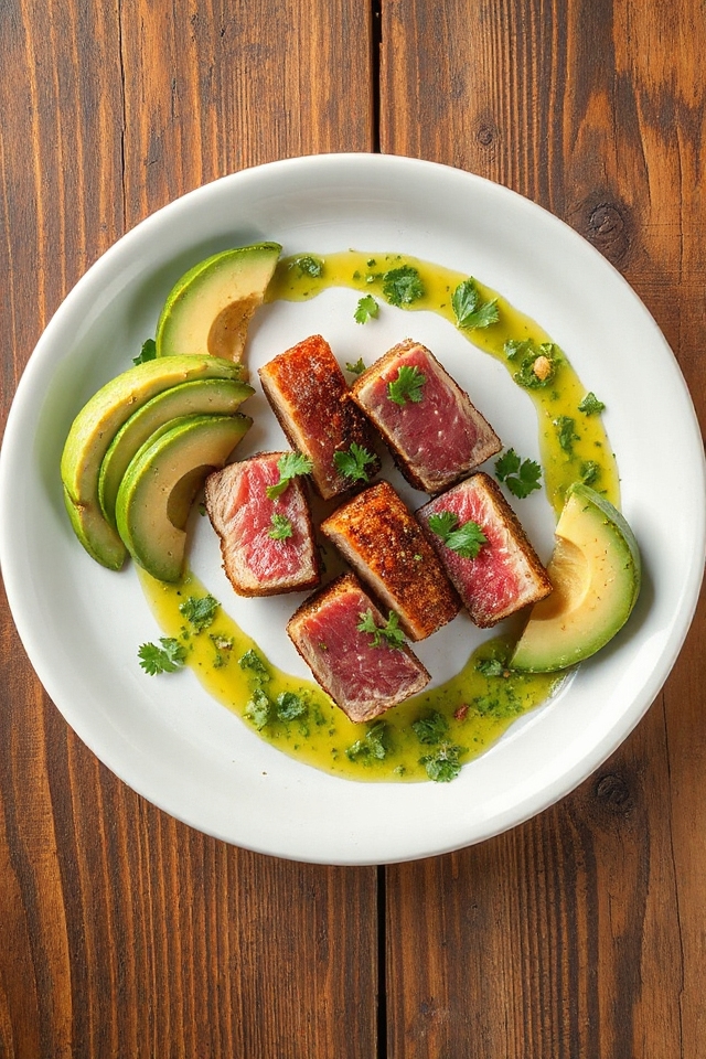 pan seared tuna preparation