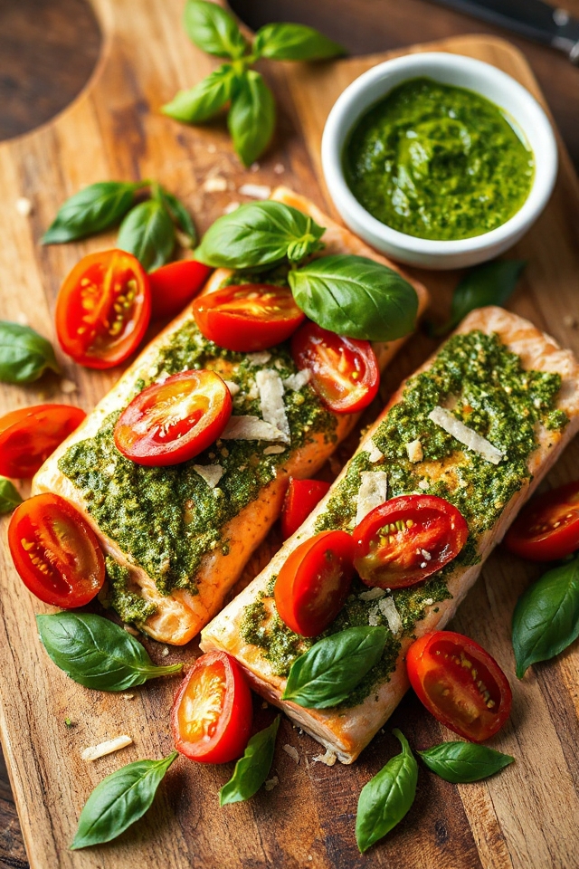 pesto salmon cooking instructions