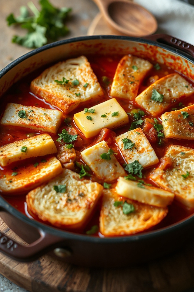 portuguese fish stew preparation