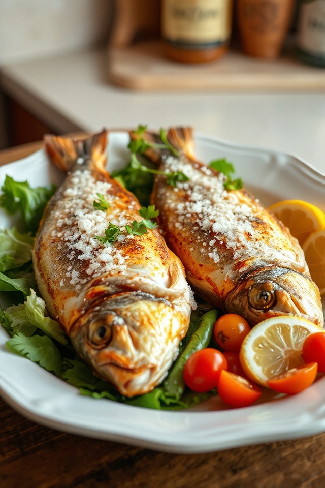 salt crusted baked fish