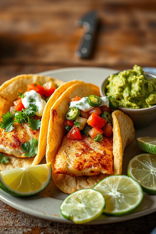 satisfying tilapia fish tacos