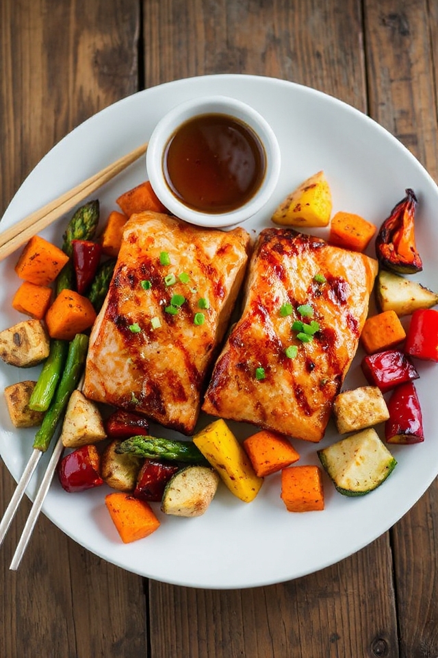 savory honey ginger salmon