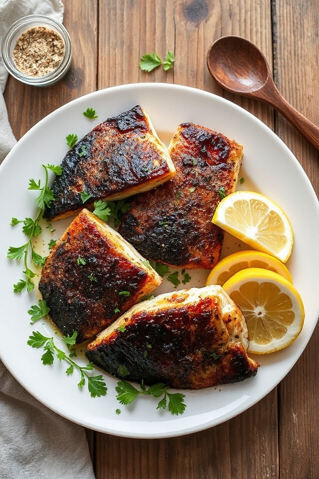 spicy grilled fish dish