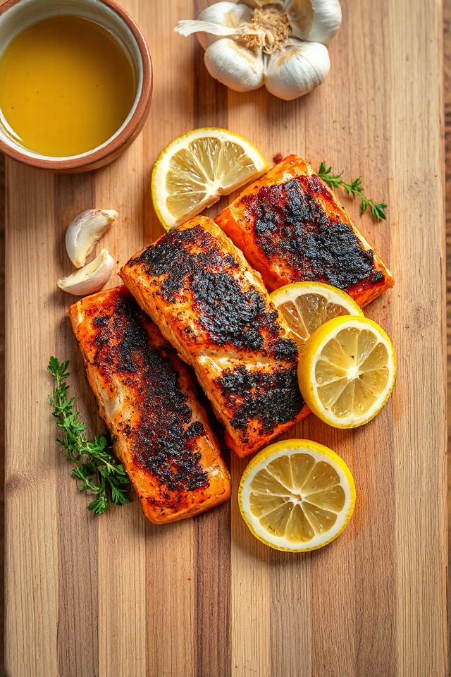 spicy grilled salmon dish