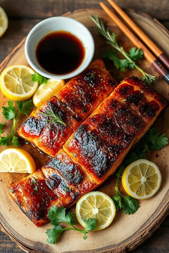 sweet and savory salmon
