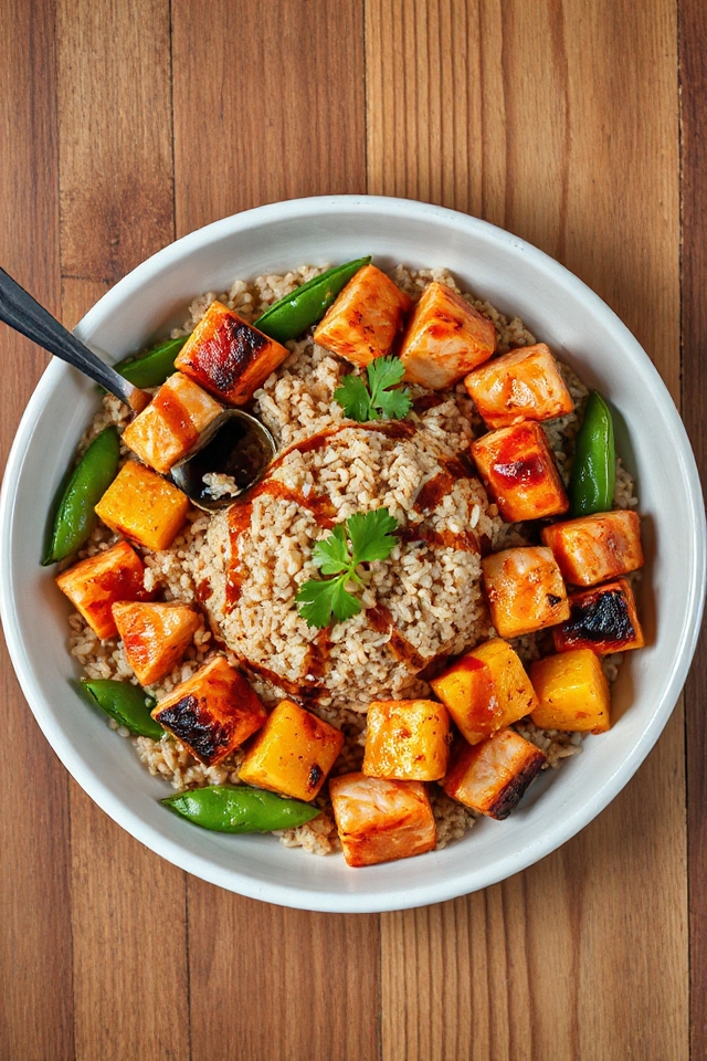 thai inspired salmon dish